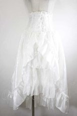 画像1: ATELIER PIERROT / Fairy Lace Corset Skirt  白 I-26-08-14-095-EL-SK-TE-ZI (1)