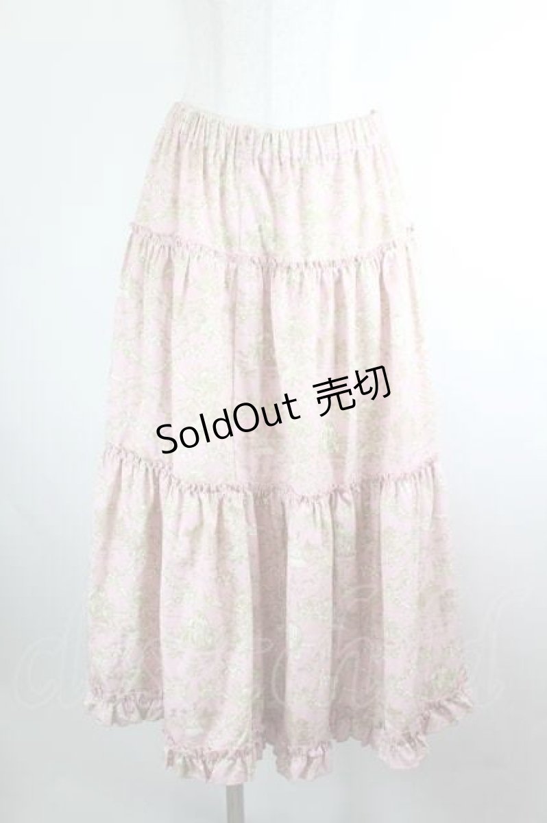 画像1: m petit by misako / NINA'Sギャザースカート L ピンク I-26-08-14-097-LO-SK-TE-ZI (1)