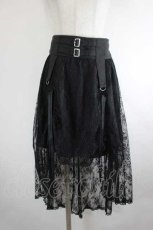 画像1: axes femme / コルセットレイヤードスカート M 黒 I-26-08-14-099-AX-TO-SA-ZI (1)