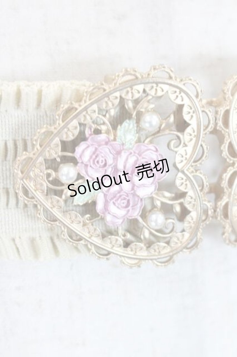 画像2: axes femme POETIQUE / ハートローズゴムベルト  ベージュ I-26-08-14-103-AX-ZA-TE-ZI (2)