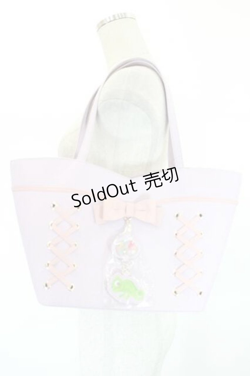 画像1: LOLITAその他 / Disney/ちはる/ラプンツェル トートバッグ  中紫 I-26-08-14-109-LO-SK-TE-ZI (1)