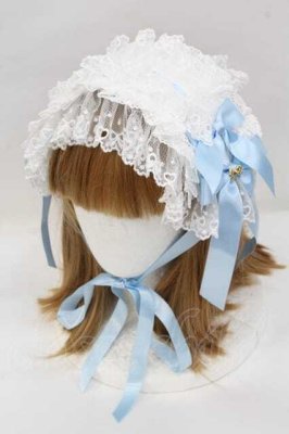 Preview of CuteふわふわLacyヘッドドレス  サックス