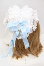 画像3: Angelic Pretty / CuteふわふわLacyヘッドドレス  サックス I-26-08-14-119-AP-AC-TE-ZI (3)