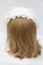 画像4: Angelic Pretty / ロップイヤーBunnyヘッドドレス  白×ピンク I-26-08-14-121-AP-AC-TE-ZI (4)