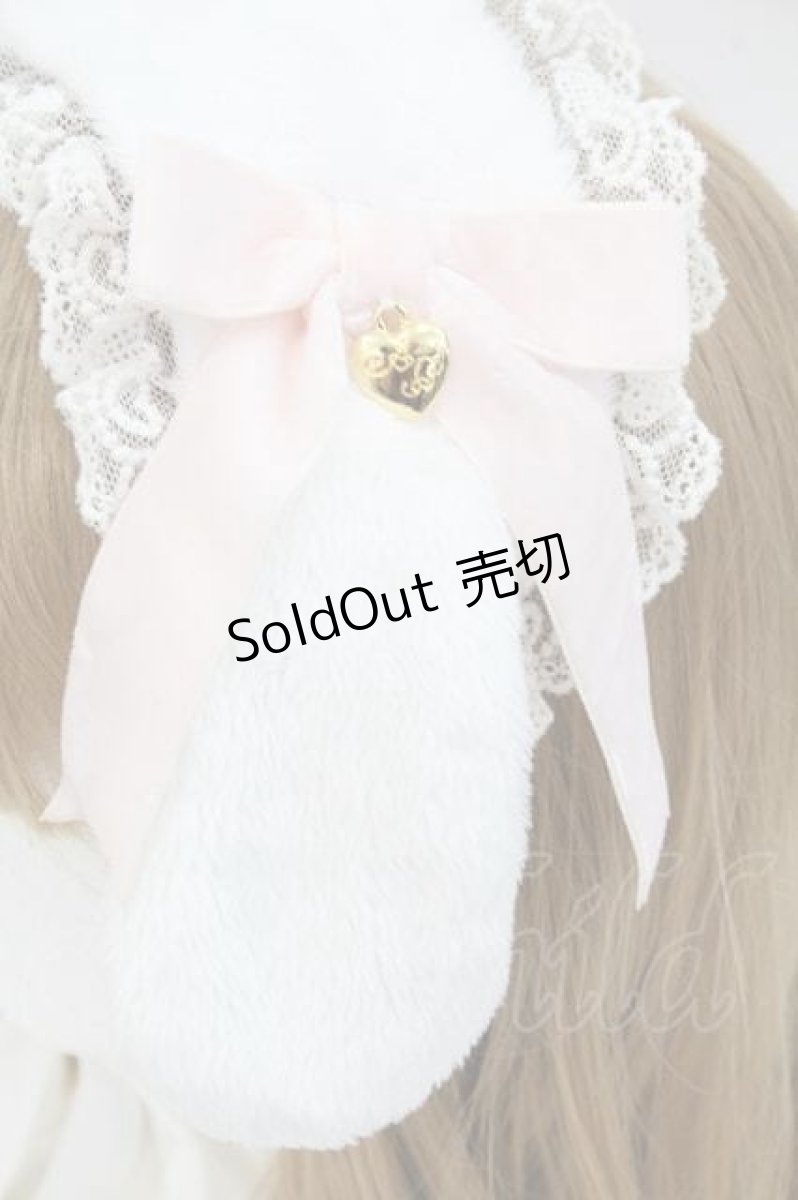 画像5: Angelic Pretty / ロップイヤーBunnyヘッドドレス  白×ピンク I-26-08-14-121-AP-AC-TE-ZI (5)