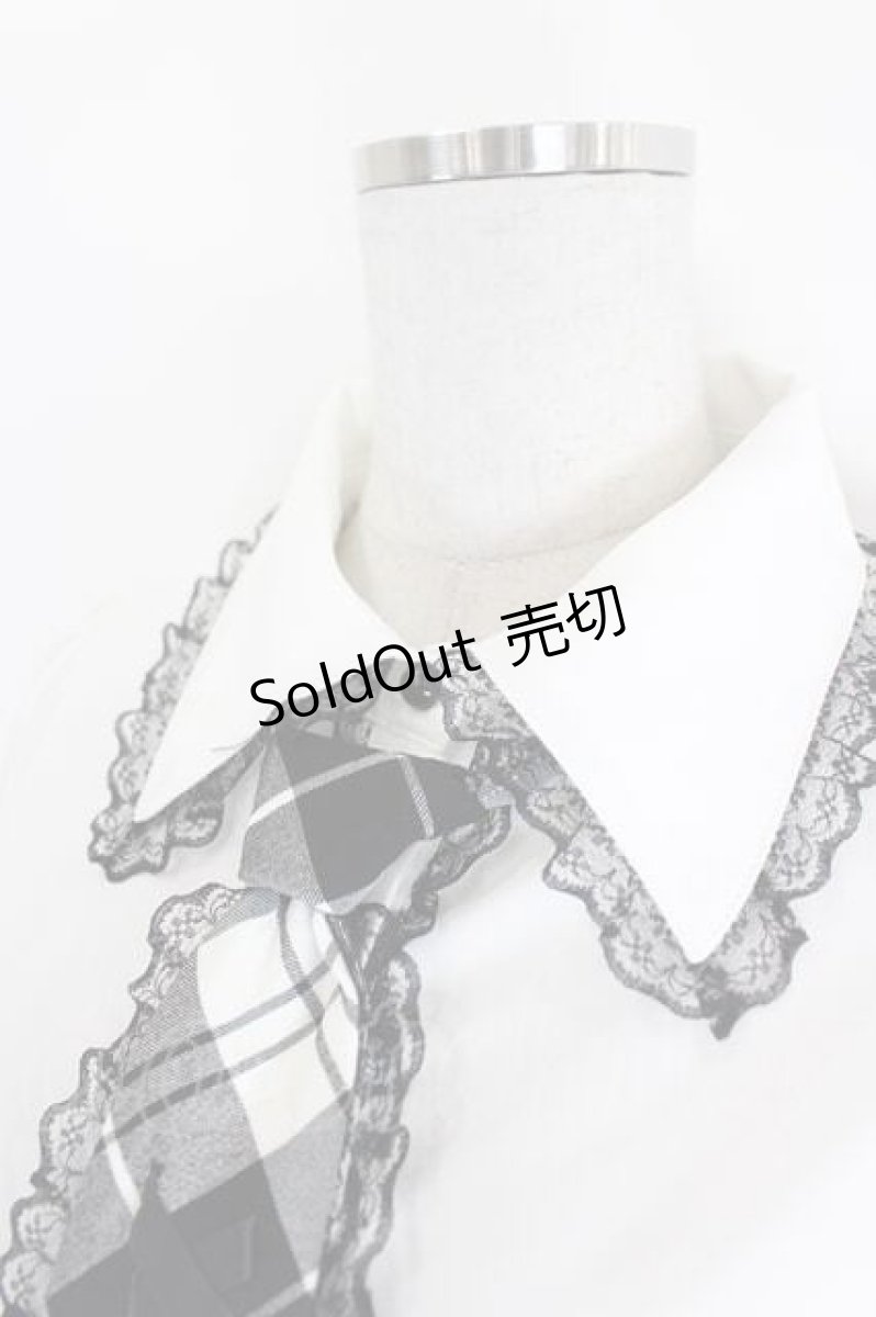 画像2: MA*RS / クロス刺繍ネクタイ付きブラウス  白 I-26-08-14-002-GO-BL-TE-ZI (2)