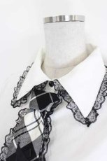 画像2: MA*RS / クロス刺繍ネクタイ付きブラウス  白 I-26-08-14-002-GO-BL-TE-ZI (2)