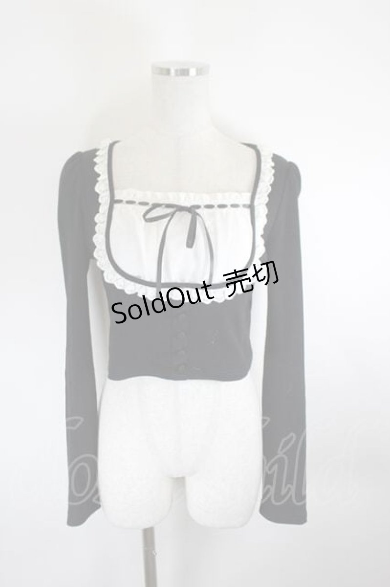 画像1: pium / ヨーク切替ドーリーカットソー F ブラック I-26-08-14-023-LO-TO-TE-ZI (1)