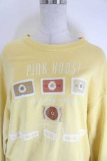 画像2: PINK HOUSE / ロゴワッペントレーナー  イエロー I-26-08-14-028-LO-TO-SA-ZI (2)