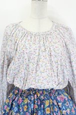 画像5: Jane Marple Dans Le Salon / Raining Rosebuds Gouacheレイヤードワンピース M グレー×ブルー I-26-08-15-056-JM-OP-TE-ZI (5)