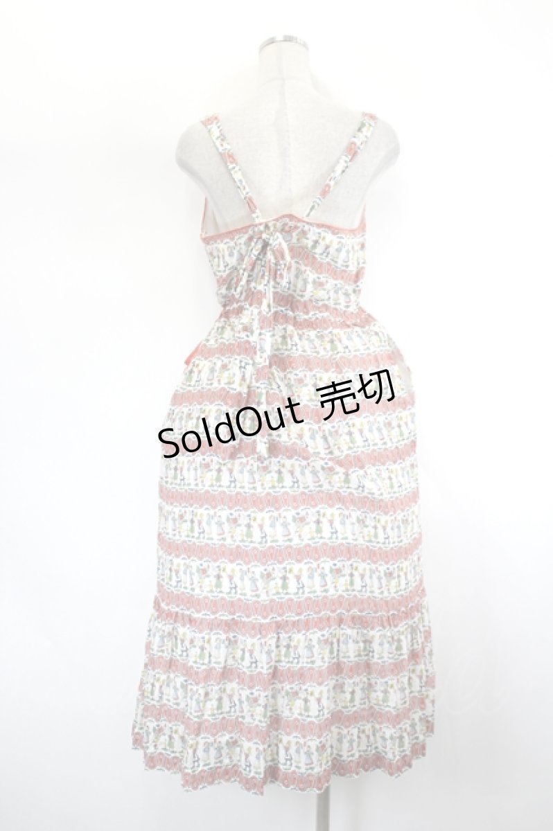 画像3: Jane Marple / Parade puffy dress M 白×オレンジ I-26-08-15-057-JM-OP-TE-ZI (3)