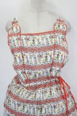 画像5: Jane Marple / Parade puffy dress M 白×オレンジ I-26-08-15-057-JM-OP-TE-ZI (5)
