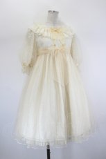 画像4: Angelic Pretty / 賛美の星々と祈りの天使達ワンピース  生成り I-26-08-15-059-AP-OP-SA-ZI (4)