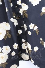 画像6: PINK HOUSE / 薔薇総柄半袖ワンピース  黒Ｘ白 I-26-08-15-078-LO-OP-SA-ZI (6)