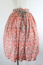 画像1: Jane Marple Dans Le Salon / Von trapp & Maria peasant skirt M オレンジ×グリーン I-26-08-15-084-JM-SK-TE-ZI (1)