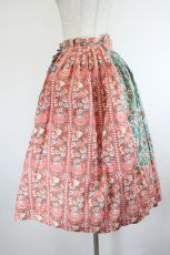 画像2: Jane Marple Dans Le Salon / Von trapp & Maria peasant skirt M オレンジ×グリーン I-26-08-15-084-JM-SK-TE-ZI (2)