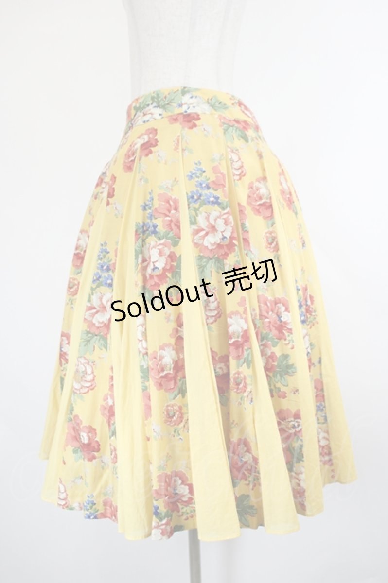 画像2: Jane Marple Dans Le Salon / Flower parlourのフラッフィースカート M マスタード I-26-08-15-085-JM-SK-TE-ZI (2)