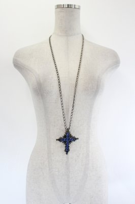 Preview of ブルージュエル十字架ペンダント  light blue
