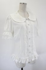 画像3: lolitimes / 襟刺繍半袖ブラウス L アイボリー I-26-08-15-014-LO-BL-SA-ZI (3)