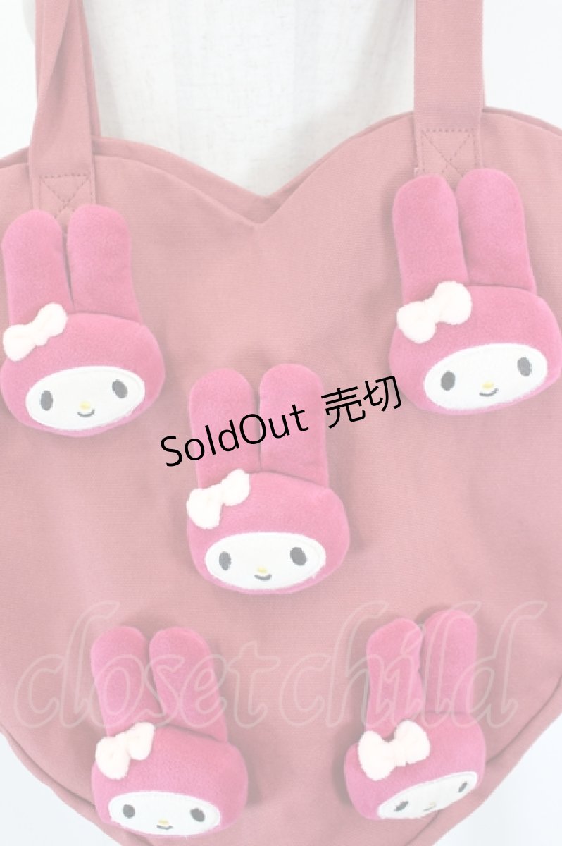 画像4: merry jenny / My Melody heart tote bag  赤 I-26-08-15-110-LO-BG-TE-ZI (4)