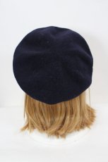 画像2: Jane Marple / レース刺繍ベレー  黒Ｘ白 I-26-08-15-113-JM-AC-SA-ZI (2)