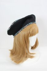 画像3: abilletage / Designer’s fabric series ベレー  イチゴ泥棒/ブルーグリーン I-26-08-15-114-GO-ZA-SA-ZI (3)