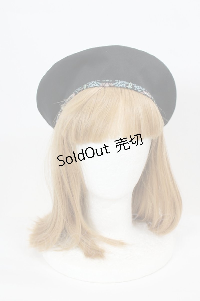 画像4: abilletage / Designer’s fabric series ベレー  イチゴ泥棒/ブルーグリーン I-26-08-15-114-GO-ZA-SA-ZI (4)