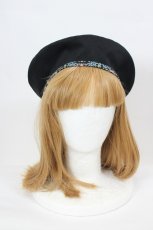 画像4: abilletage / Designer’s fabric series ベレー  イチゴ泥棒/ブルーグリーン I-26-08-15-114-GO-ZA-SA-ZI (4)