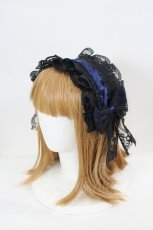 画像1: LOLITAその他(お買取対象外) / レースリボンヘッドドレス   I-26-08-15-115-LO-AC-SA-ZI (1)