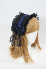 画像2: LOLITAその他(お買取対象外) / レースリボンヘッドドレス   I-26-08-15-115-LO-AC-SA-ZI (2)