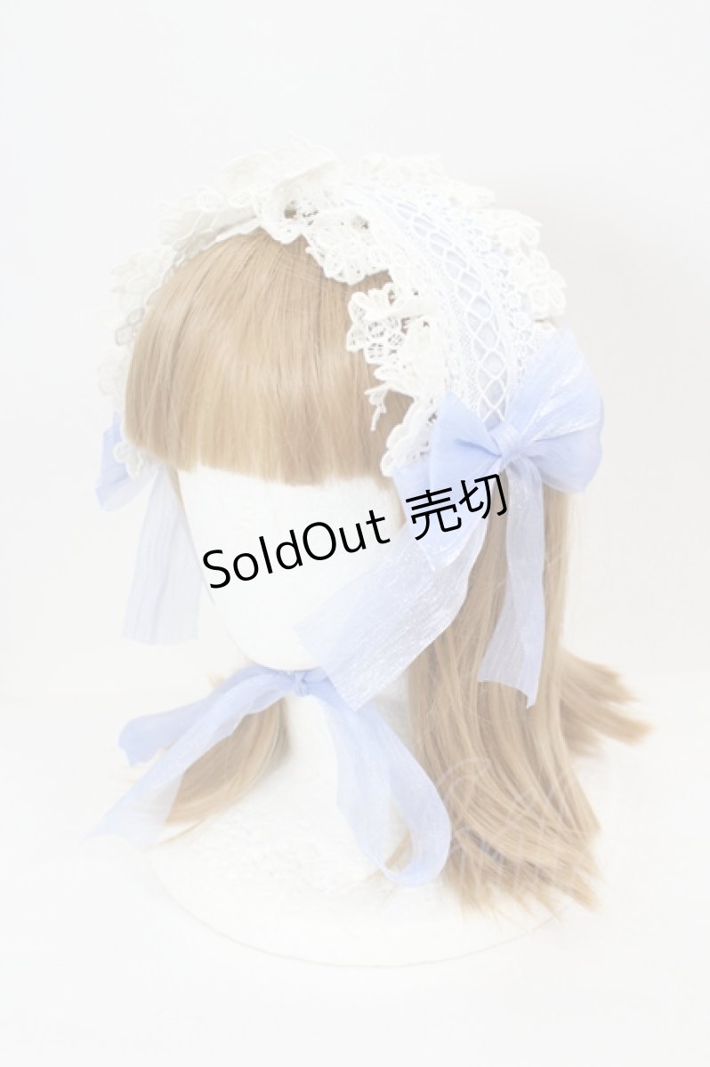 画像1: LOLITAその他(お買取対象外) / レースリボンヘッドドレス   I-26-08-15-119-LO-AC-SA-ZI (1)