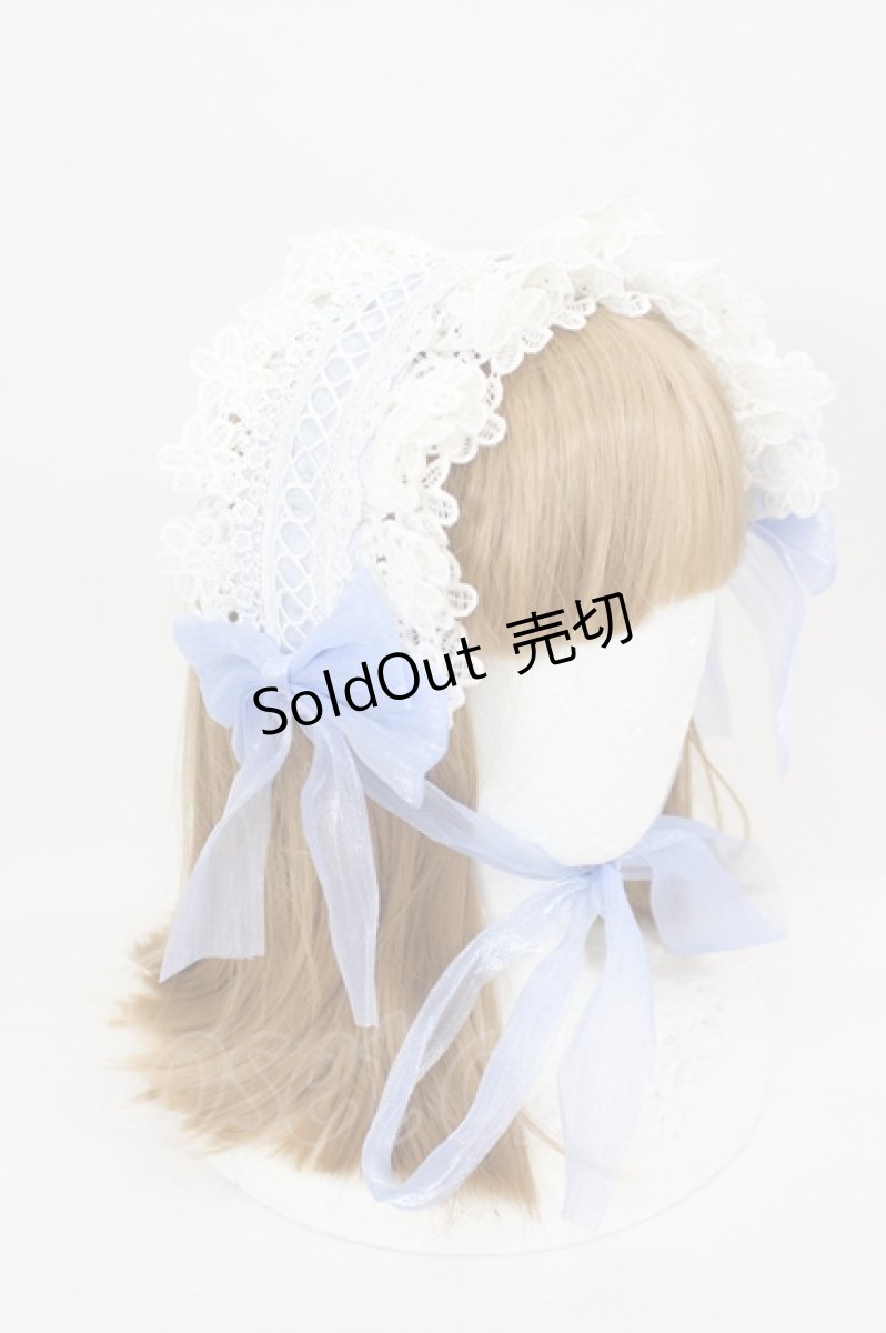 画像2: LOLITAその他(お買取対象外) / レースリボンヘッドドレス   I-26-08-15-119-LO-AC-SA-ZI (2)