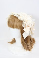画像1: Hoshibako Works / ローズ・レディヘッドドレス  ベージュ I-26-08-15-122-LO-AC-TE-ZI (1)
