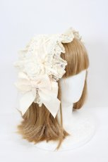 画像2: Hoshibako Works / ローズ・レディヘッドドレス  ベージュ I-26-08-15-122-LO-AC-TE-ZI (2)