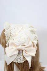 画像3: Hoshibako Works / ローズ・レディヘッドドレス  ベージュ I-26-08-15-122-LO-AC-TE-ZI (3)