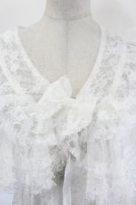 画像4: PINK HOUSE / フルールラッセルレースケープ  白 I-26-08-17-053-LO-JA-SA-ZI (4)