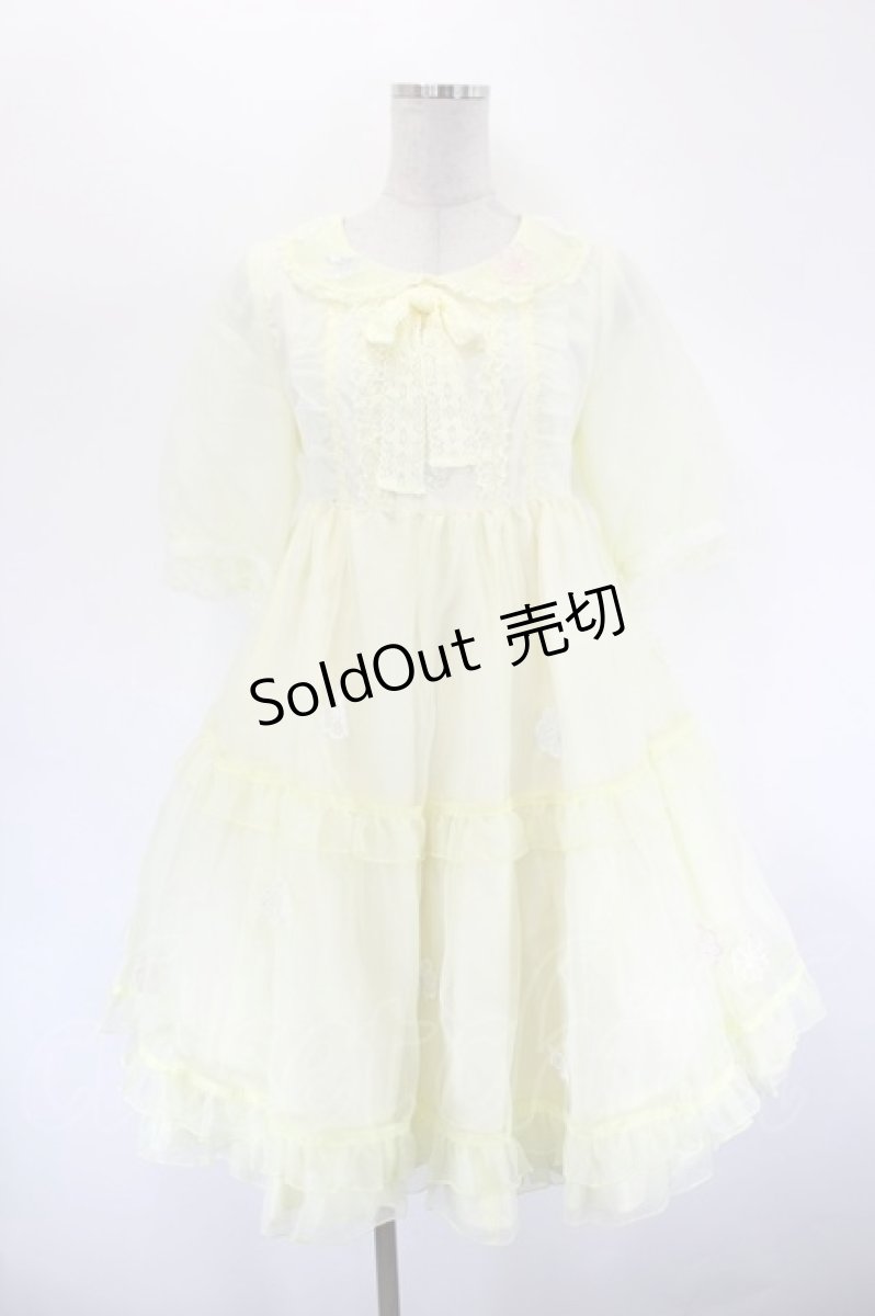 画像1: Angelic Pretty / 花の妖精ワンピース  イエロー I-26-08-17-054-AP-OP-SA-ZI (1)