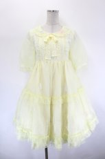 画像1: Angelic Pretty / 花の妖精ワンピース  イエロー I-26-08-17-054-AP-OP-SA-ZI (1)