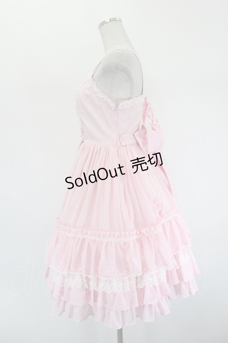 画像2: Angelic Pretty / 森の童話ジャンパースカート  ピンク I-26-08-17-055-AP-OP-SA-ZI (2)
