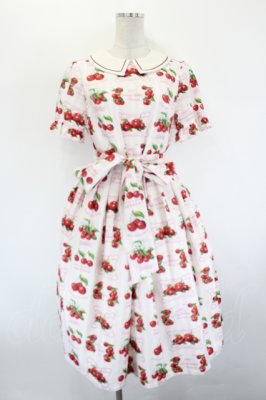 Preview of Fresh Cherry襟付きワンピース M ピンク