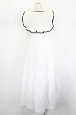 画像3: epine / front lace piping ribbon tiered onepiece  白ｘ黒 I-26-08-17-081-LO-OP-SA-ZI (3)