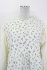 画像5: epine / arm balloon flower tunic one-piece  アイボリーＸ青 I-26-08-17-082-LO-OP-SA-ZI (5)