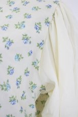 画像6: epine / arm balloon flower tunic one-piece  アイボリーＸ青 I-26-08-17-082-LO-OP-SA-ZI (6)