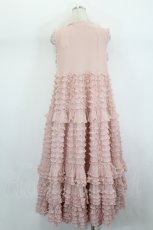 画像3: PINK HOUSE / ドットチュールフリル使いノースリーブワンピース  ピンク I-26-08-17-098-LO-OP-SA-ZI (3)