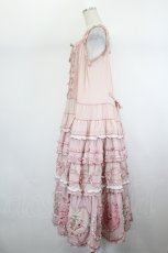 画像2: PINK HOUSE / ローンＸギンガムチェックパッチワークワンピース  ピンク I-26-08-17-099-LO-OP-SA-ZI (2)