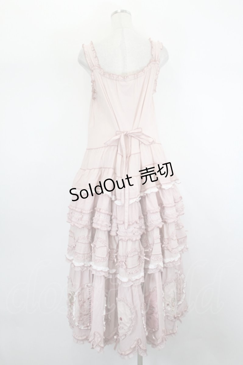 画像3: PINK HOUSE / ローンＸギンガムチェックパッチワークワンピース  ピンク I-26-08-17-099-LO-OP-SA-ZI (3)