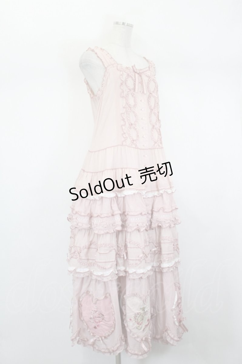 画像4: PINK HOUSE / ローンＸギンガムチェックパッチワークワンピース  ピンク I-26-08-17-099-LO-OP-SA-ZI (4)
