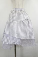 画像1: axes femme POETIQUE / ギンガムチェックイレヘムSK  ラベンダーチェック I-26-08-17-105-AX-SK-SA-ZI (1)