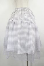 画像3: axes femme POETIQUE / ギンガムチェックイレヘムSK  ラベンダーチェック I-26-08-17-105-AX-SK-SA-ZI (3)