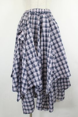 Preview of MAKE MY DAY SKIRT 1 ピンク×ネイビー